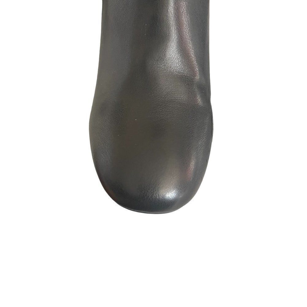 MIA Carla Black Ankle Bootie Block Heel Zipper Closure - Picture 7 of 8
